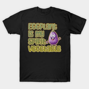 Eggplant is My Spirit Vegetable T-Shirt